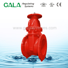 Ductile Iron UL FM approved stem gate valve with resilient seat